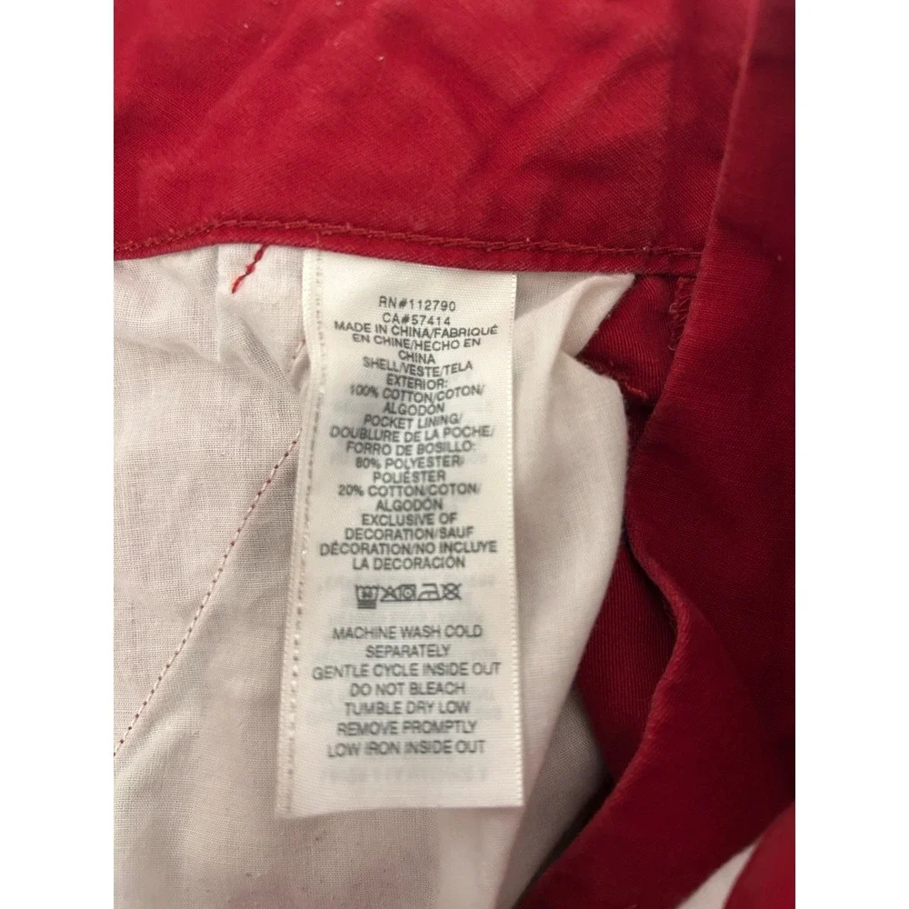 Vintage Y2K True Religion Cargo Cotton Logo Shorts Size 32 Red